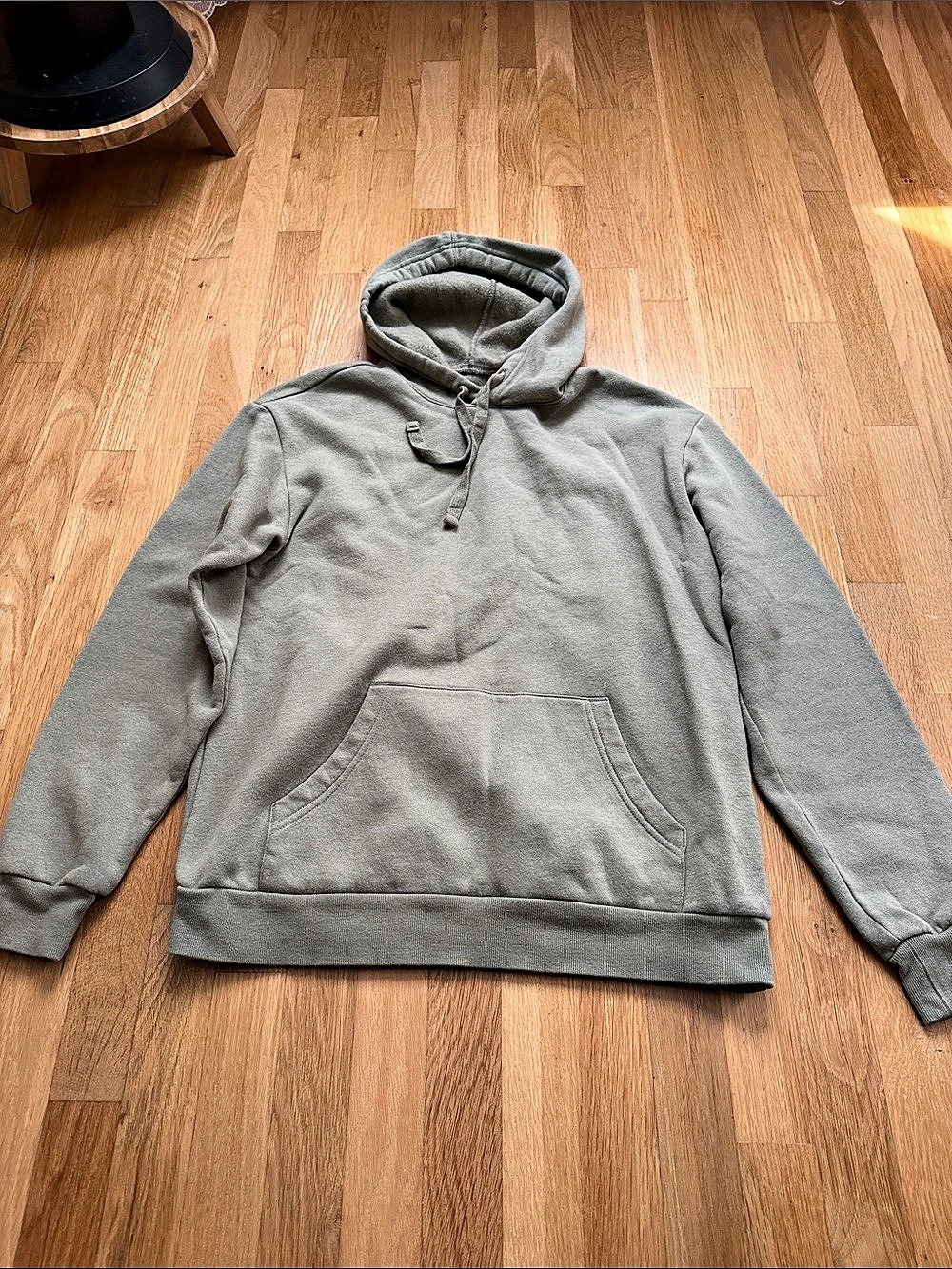 Alternative Apparel Eco-Cozy Pullover Fleece Hoodie Gray Large. Unisex.